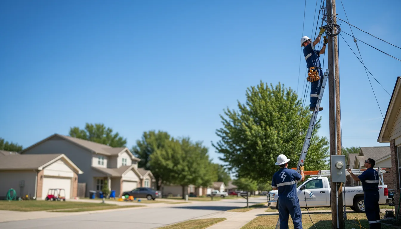 Residential electrician providing installation services in Upton, WY